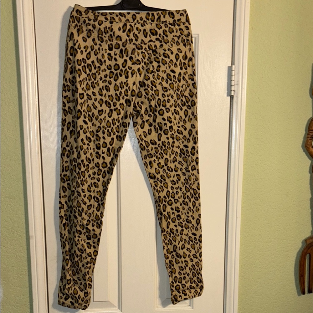 POL Cheetah Print Skinny Pants Small NWOT